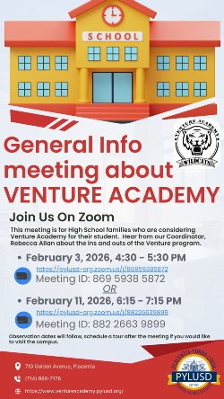 General Info meeting about Venture Academy